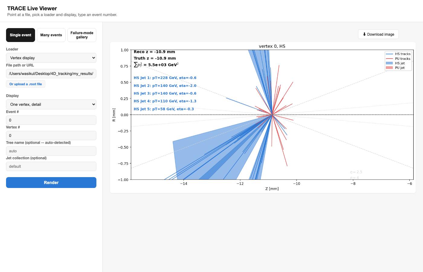vertex display auto-detection